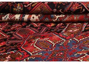 Tappeto Gorawan Stilizzato Rosso Nero 278x340 Cm