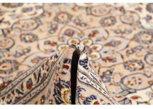 Tappeto Kashan Medaglione Floreale Avorio Blu 250x333 Cm