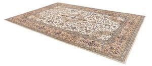 Tappeto Kashan Medaglione Floreale Avorio Beige 243x353 Cm
