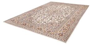 Tappeto Kashan Medaglione Floreale Avorio Blu 250x333 Cm