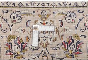 Tappeto Kashan Medaglione Floreale Avorio Blu 202x305 Cm