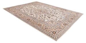 Tappeto Kashan Medaglione Floreale Avorio Blu 250x333 Cm