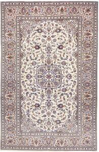 Tappeto Kashan Medaglione Floreale Avorio Blu 203x315 Cm
