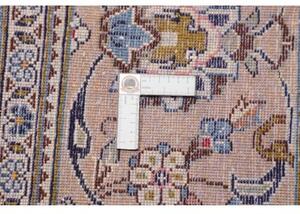 Tappeto Kashan Medaglione Floreale Avorio Beige 243x353 Cm