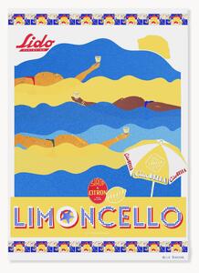Poster Hello Bonjour - En Vacances Limoncello