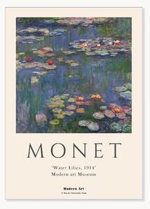 Poster Claude Monet x PSTR Studio - Waterlillies