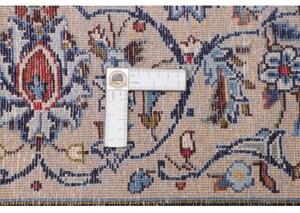 Tappeto Kashan Medaglione Floreale Avorio Blu 200x303 Cm