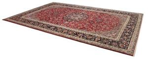 Tappeto Nadjafabad Medaglione Floreale Rosso Blu Notte 255x390 Cm