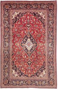 Tappeto Ardakan Medaglione Floreale Rosso Blu Notte 204x316 Cm