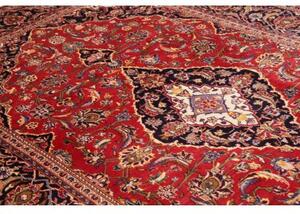 Tappeto Ardakan Medaglione Floreale Rosso Blu Notte 204x316 Cm