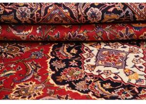 Tappeto Ardakan Medaglione Floreale Rosso Blu Notte 204x316 Cm