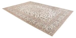 Tappeto Kashan Medaglione Floreale Avorio Blu 248x346 Cm