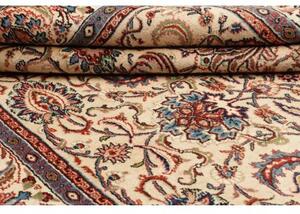 Tappeto Mashad Floreale Avorio Rosso Mattone 220x317 Cm