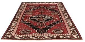 Tappeto Lori Stilizzato Rosso Scuro Nero 160x230 Cm