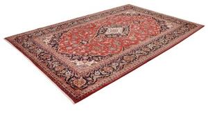 Tappeto Ardakan Medaglione Floreale Rosso Blu Notte 204x316 Cm
