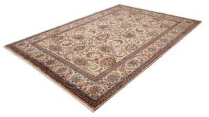 Tappeto Mashad Floreale Avorio Rosso Mattone 220x317 Cm