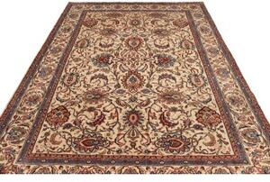 Tappeto Mashad Floreale Avorio Rosso Mattone 220x317 Cm