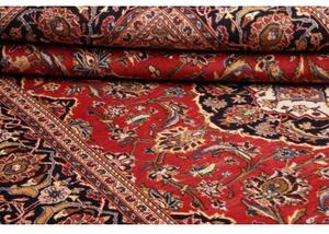 Tappeto Ardakan Medaglione Floreale Rosso Blu Notte 204x316 Cm