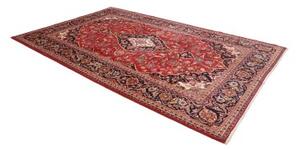 Tappeto Ardakan Medaglione Floreale Rosso Blu Notte 204x316 Cm