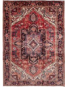 Tappeto Gorawan Stilizzato Rosso Ruggine Blu Scuro 254x350 Cm