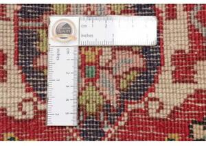 Tappeto Tabriz Medaglione Floreale Rosso Blu Scuro 244x356 Cm