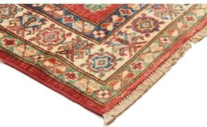 Tappeto Kazak Fine Geometrico Rosso Beige Corsia 83x306 Cm