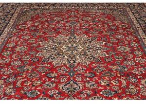 Tappeto Nadjafabad Medaglione Floreale Rosso Blu 292x403 Cm