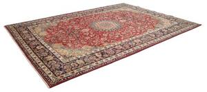 Tappeto Nadjafabad Medaglione Floreale Rosso Blu Scuro 255x367 Cm