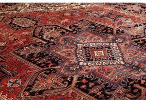 Tappeto Gorawan Stilizzato Rosso Ruggine Blu Scuro 254x350 Cm