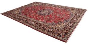 Tappeto Nadjafabad Medaglione Floreale Rosso Blu Scuro 257x346 Cm