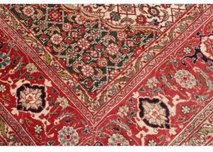 Tappeto Tabriz Medaglione Floreale Rosso Blu Scuro 244x356 Cm