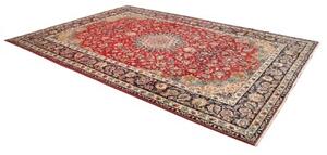 Tappeto Nadjafabad Medaglione Floreale Rosso Blu Scuro 255x367 Cm