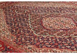 Tappeto Tabriz Medaglione Floreale Rosso Blu Scuro 244x356 Cm