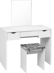 Camera da letto - Specchi moderni - Tavolino - Bianco - Con sedia - - Armadio