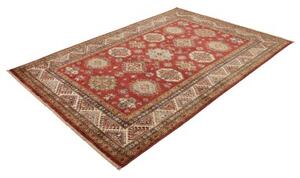 Tappeto Kazak Fine Stilizzato Rosso Ruggine Beige 172x246 Cm