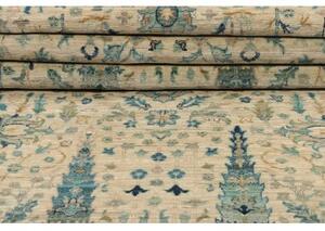 Tappeto Floralia Floreale Avorio Blu Petrolio Corsia 79x341 Cm