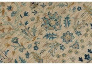 Tappeto Floralia Floreale Avorio Blu Petrolio Corsia 79x341 Cm