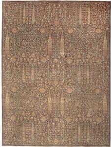 Tappeto Floralia Floreale Marrone Scuro Beige 251x335 Cm