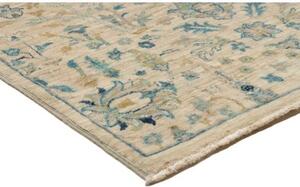 Tappeto Floralia Floreale Avorio Blu Petrolio Corsia 79x341 Cm