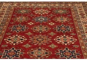 Tappeto Kazak Fine Stilizzato Rosso Beige 188x264 Cm