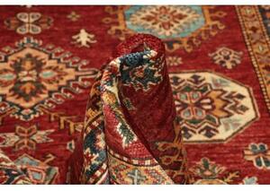 Tappeto Kazak Fine Stilizzato Rosso Ruggine Beige 172x246 Cm