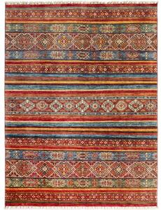 Tappeto Samarkand Geometrico Rosso Mattone Blu 179x237 Cm