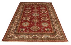 Tappeto Kazak Fine Stilizzato Rosso Ruggine Beige 172x246 Cm