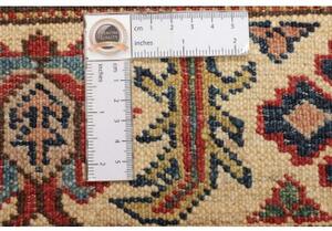 Tappeto Kazak Fine Stilizzato Blu Rosso 153x208 Cm