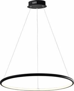 Lampada a sospensione LED Ragi nera 36W, bianco neutro, 2880 lm, acrilico, dimensioni: 120x62x62 cm, IP20, Reality