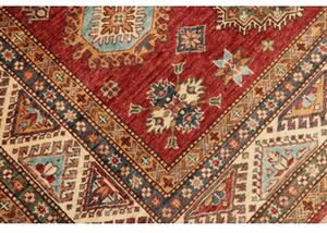 Tappeto Kazak Fine Stilizzato Rosso Ruggine Beige 172x246 Cm