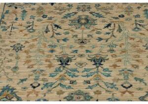 Tappeto Floralia Floreale Avorio Blu Petrolio Corsia 79x341 Cm