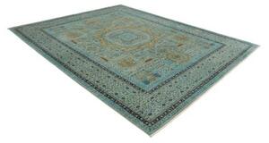Tappeto Kairo Medaglione Verde Acqua Ocra 252x306 Cm