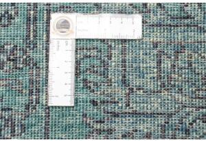 Tappeto Zigler Fine Floreale Verde Petrolio Blu Scuro 246x303 Cm
