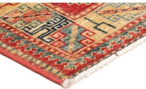 Tappeto Kazak Fine Geometrico Rosso Azzurro 63x97 Cm